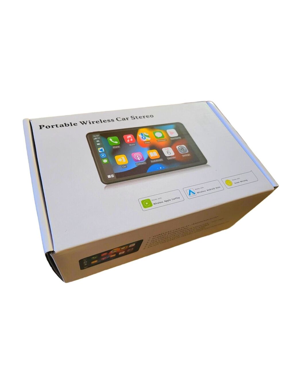 Portable Wireless Car Stereo with Wireless Apple CarPlay and Android Auto